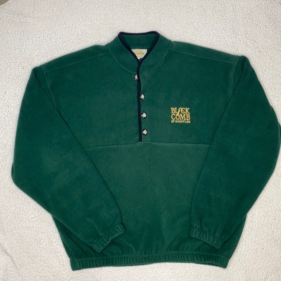 Bulletin Other - Vintage Blackcomb At Whistler Snap T Fleece Pullover: Size Extra Large
